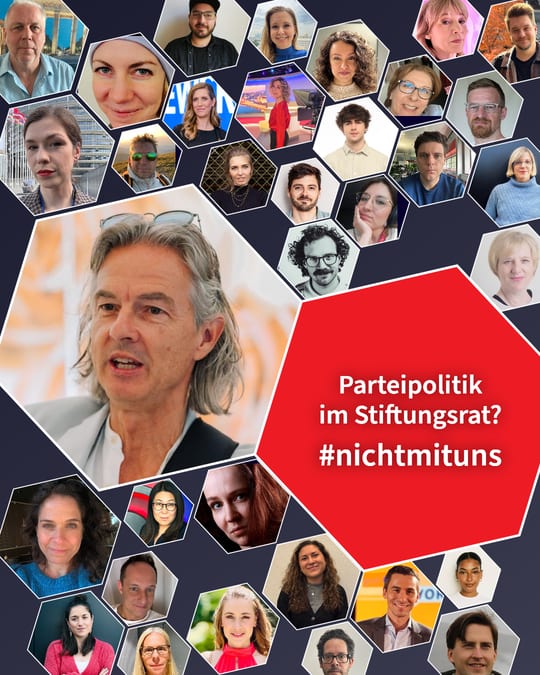 Parteipolitik im Stiftungsrat? #nichtmituns