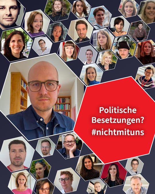 Politische Besetzungen? #nichtmituns