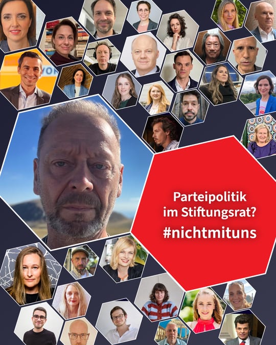 Parteipolitik im Stiftungsrat? #nichtmituns