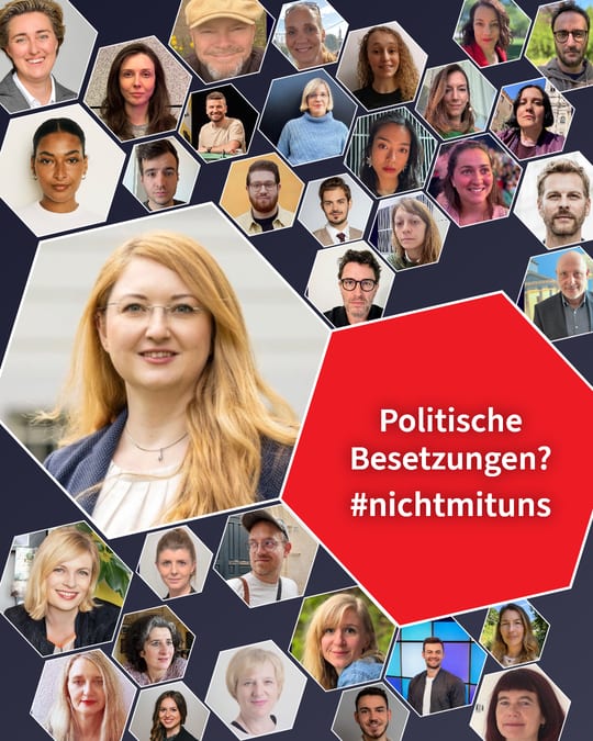 Politische Besetzungen? #nichtmituns