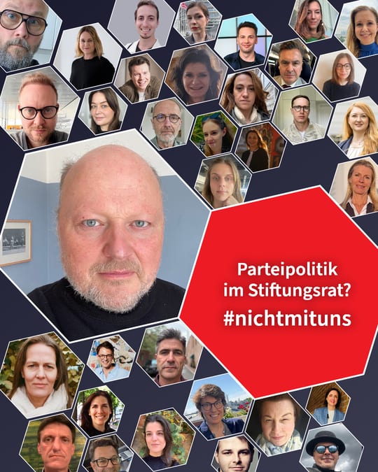Parteipolitik im Stiftungsrat? #nichtmituns