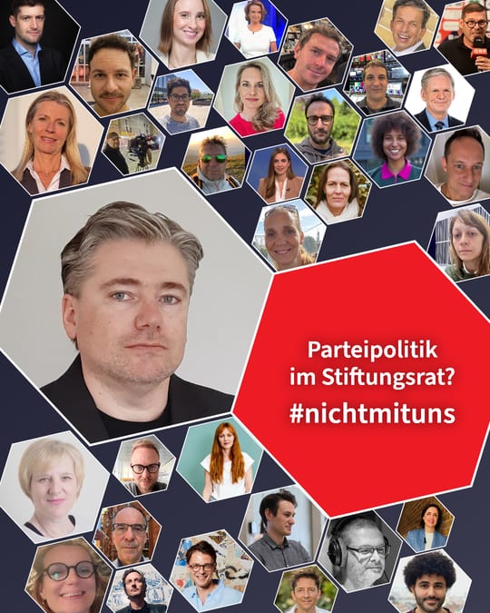 Parteipolitik im Stiftungsrat? #nichtmituns