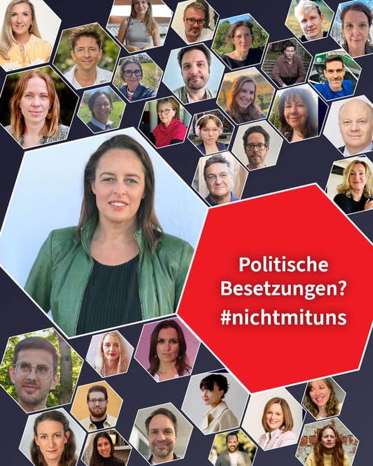 Politische Besetzungen? #nichtmituns