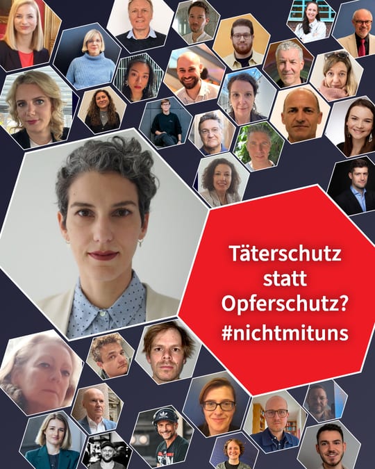 Täterschutz statt Opferschutz? #nichtmituns
