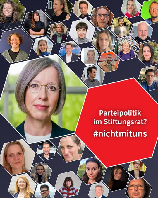 Parteipolitik im Stiftungsrat? #nichtmituns