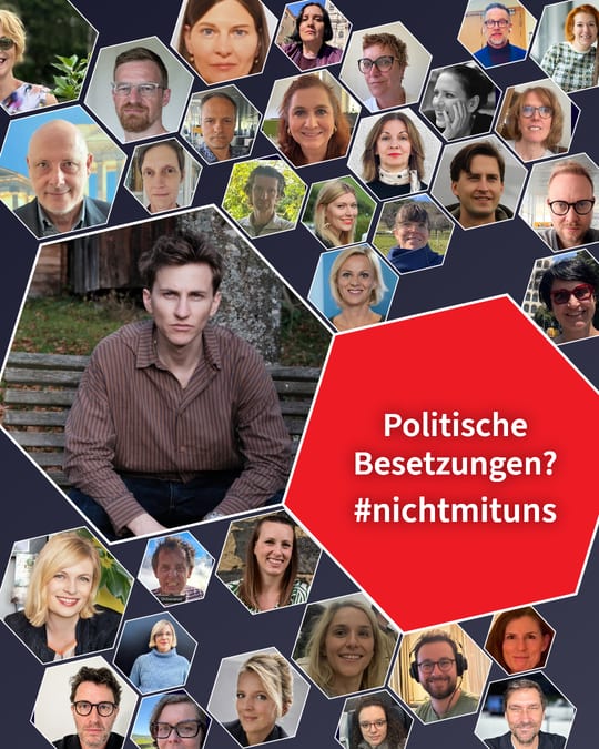 Politische Besetzungen? #nichtmituns