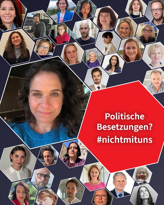 Politische Besetzungen? #nichtmituns
