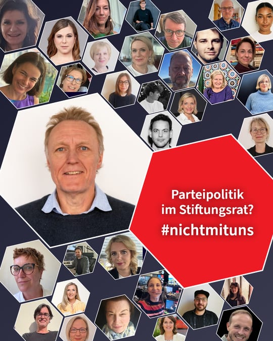 Parteipolitik im Stiftungsrat? #nichtmituns