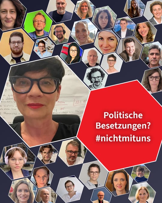 Politische Besetzungen? #nichtmituns